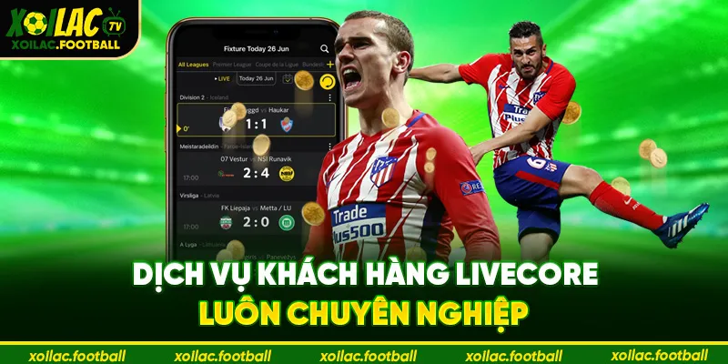 Dịch vụ khách hàng LIVECORE luôn chuyên nghiệp